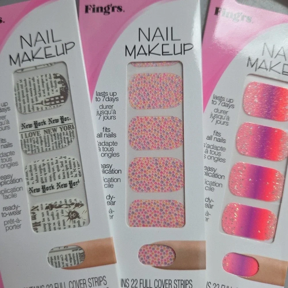 FING'RS‎ NEW Nail Art Stickers Sets for 3